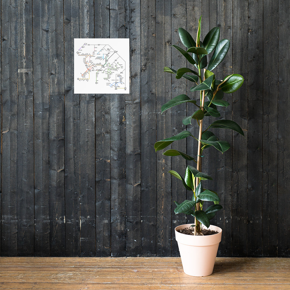 Juliste - Saariston metrokartta