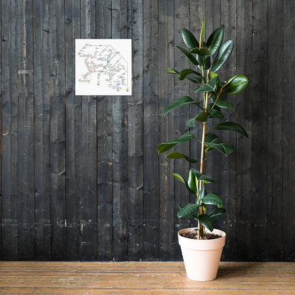 Juliste - Saariston metrokartta