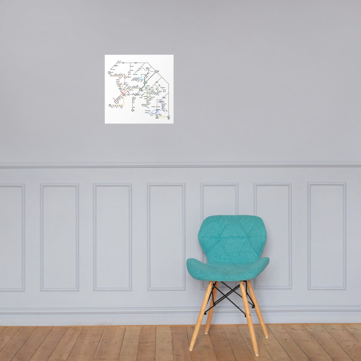 Juliste - Saariston metrokartta