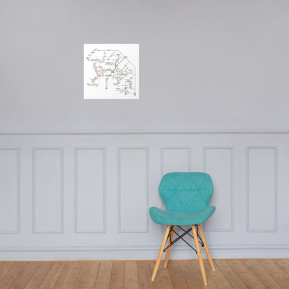 Juliste - Saariston metrokartta