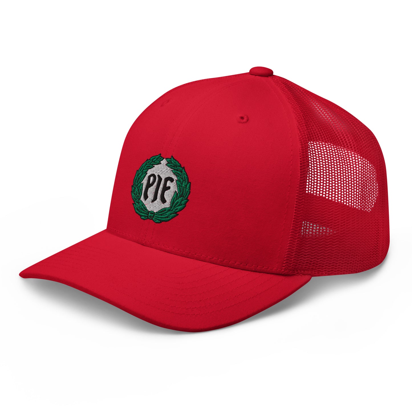 Trucker lippis - PIF Broderad logo