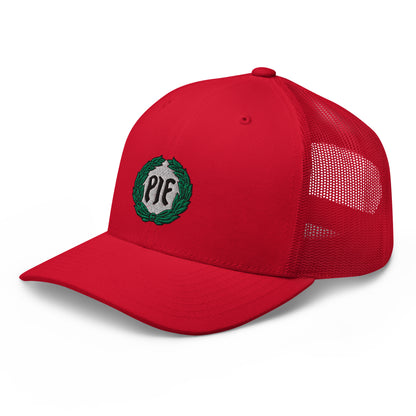 Trucker lippis - PIF Broderad logo