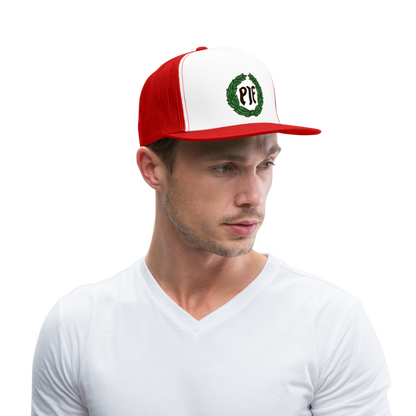 Trucker lippis - PIF - white/red
