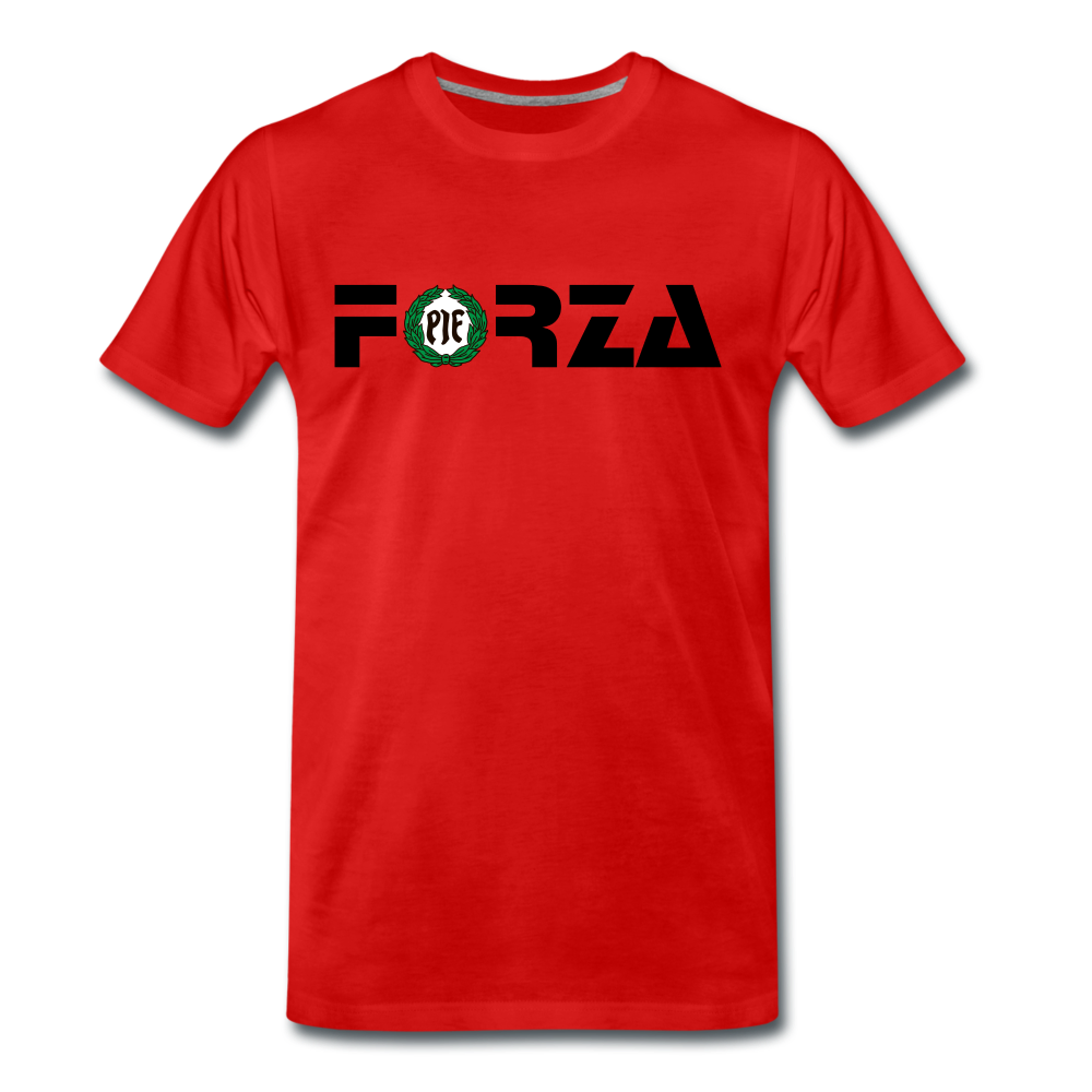 T-shirt (Herr) - PIF FORZA - red