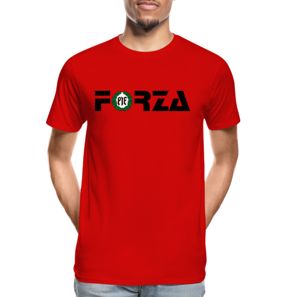 T-shirt (Herr) - PIF FORZA - red