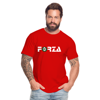 T-shirt (herr) - PIF FORZA VIT - red