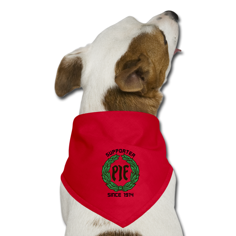 Hundbandana/-skarf - PIF Supporter - red