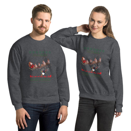 Xmas sweater - Julgubben & cyklister