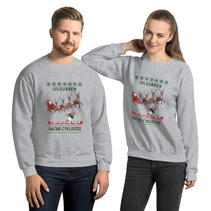 Xmas sweater - Julgubben & cyklister