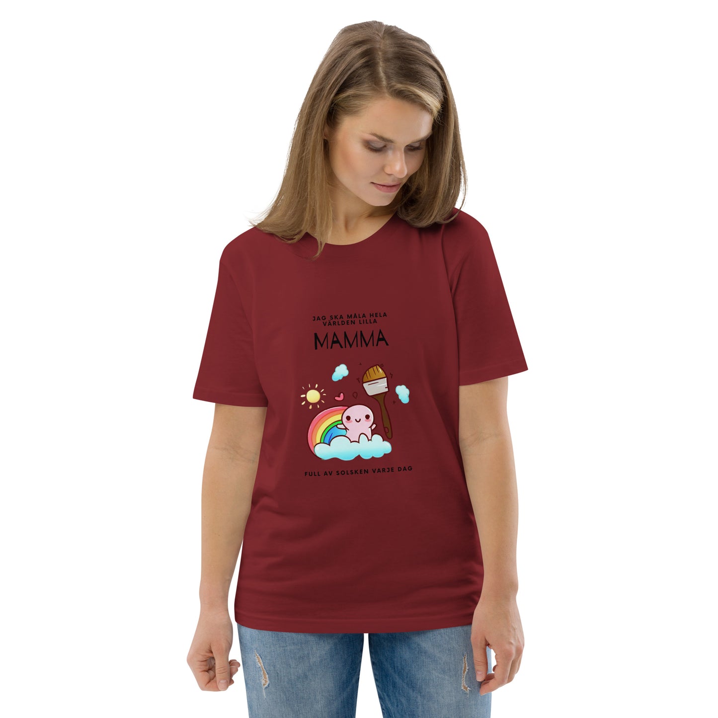 T-Shirt Dam Organic - Ja ska måla hela världen