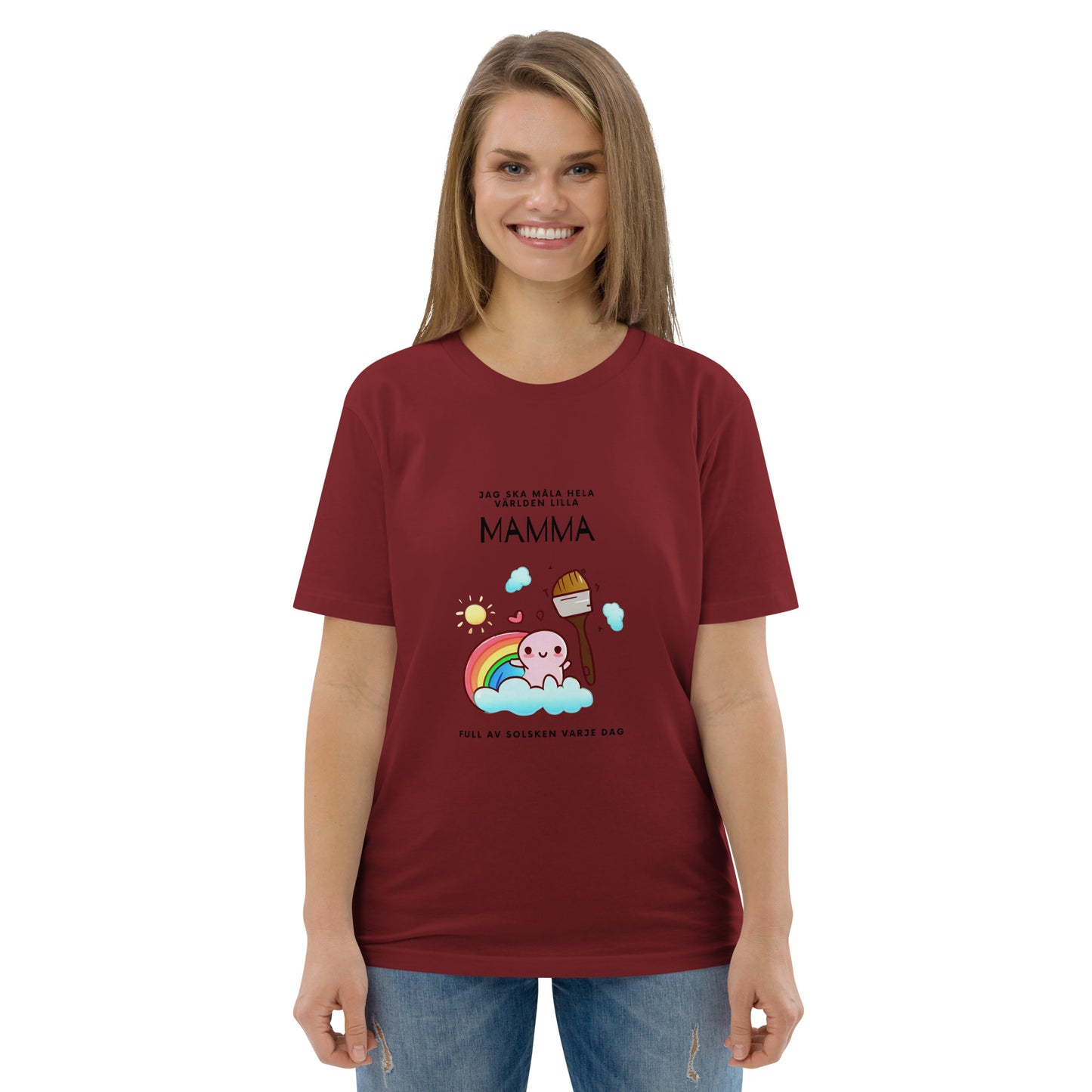 T-Shirt Dam Organic - Ja ska måla hela världen