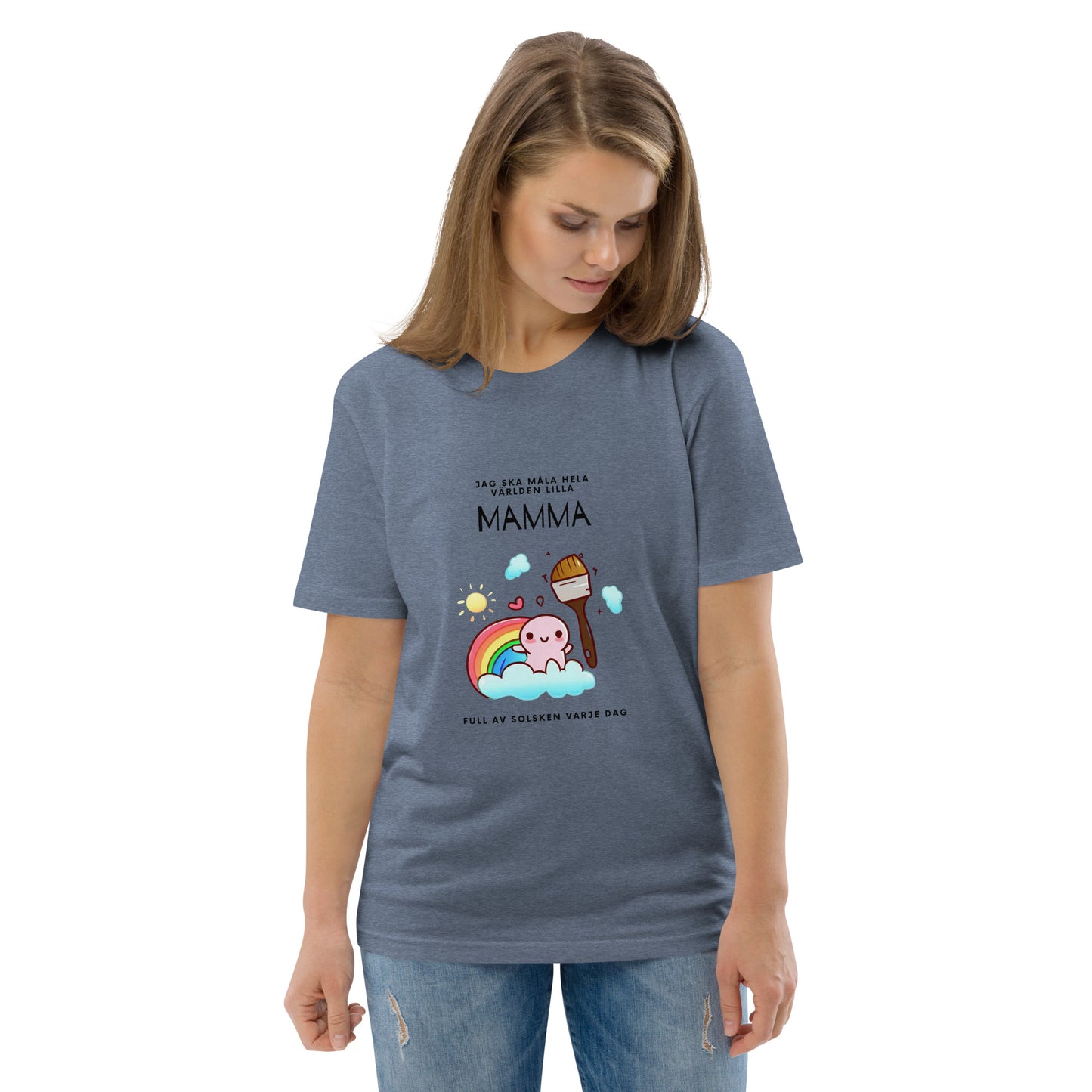 T-Shirt Dam Organic - Ja ska måla hela världen