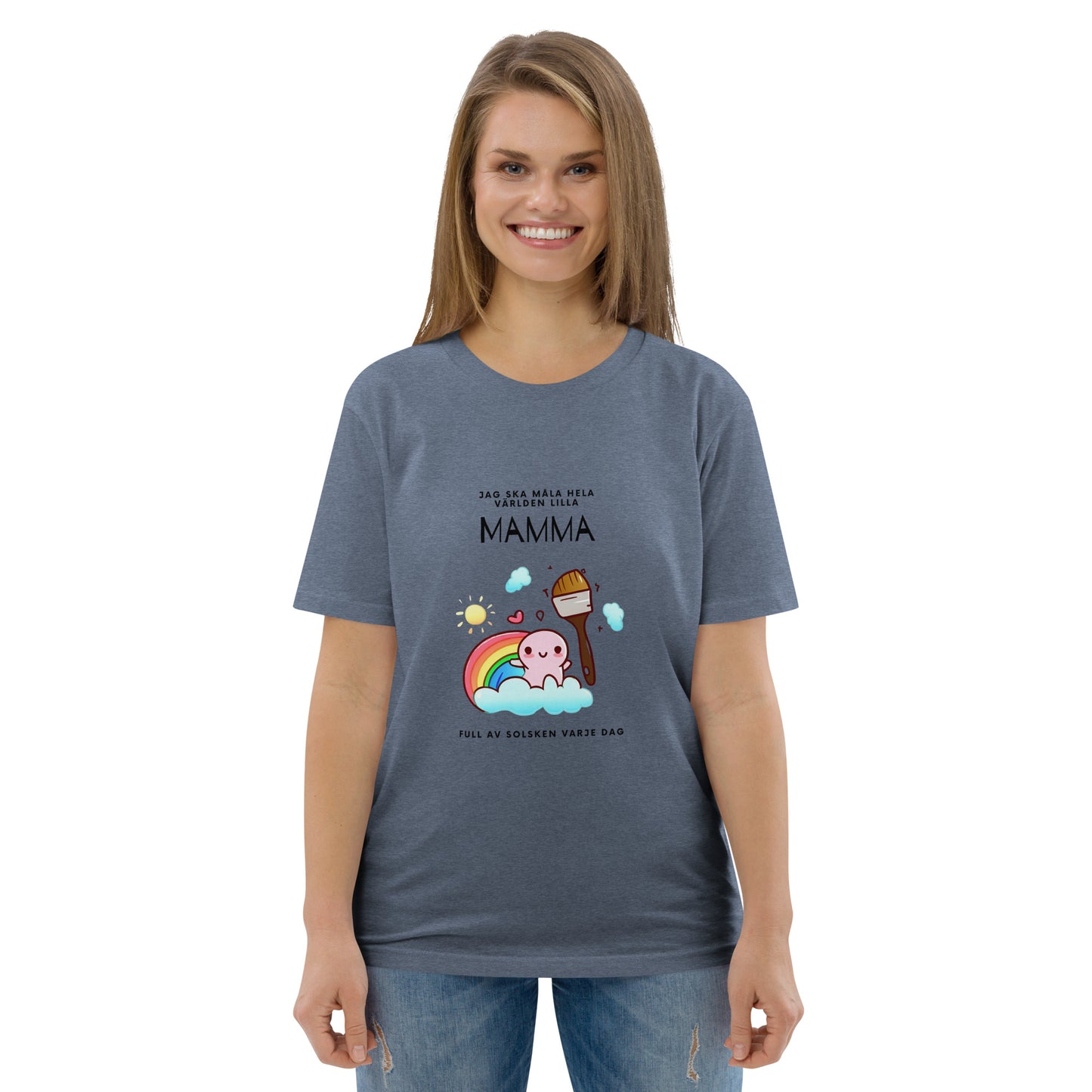 T-Shirt Dam Organic - Ja ska måla hela världen