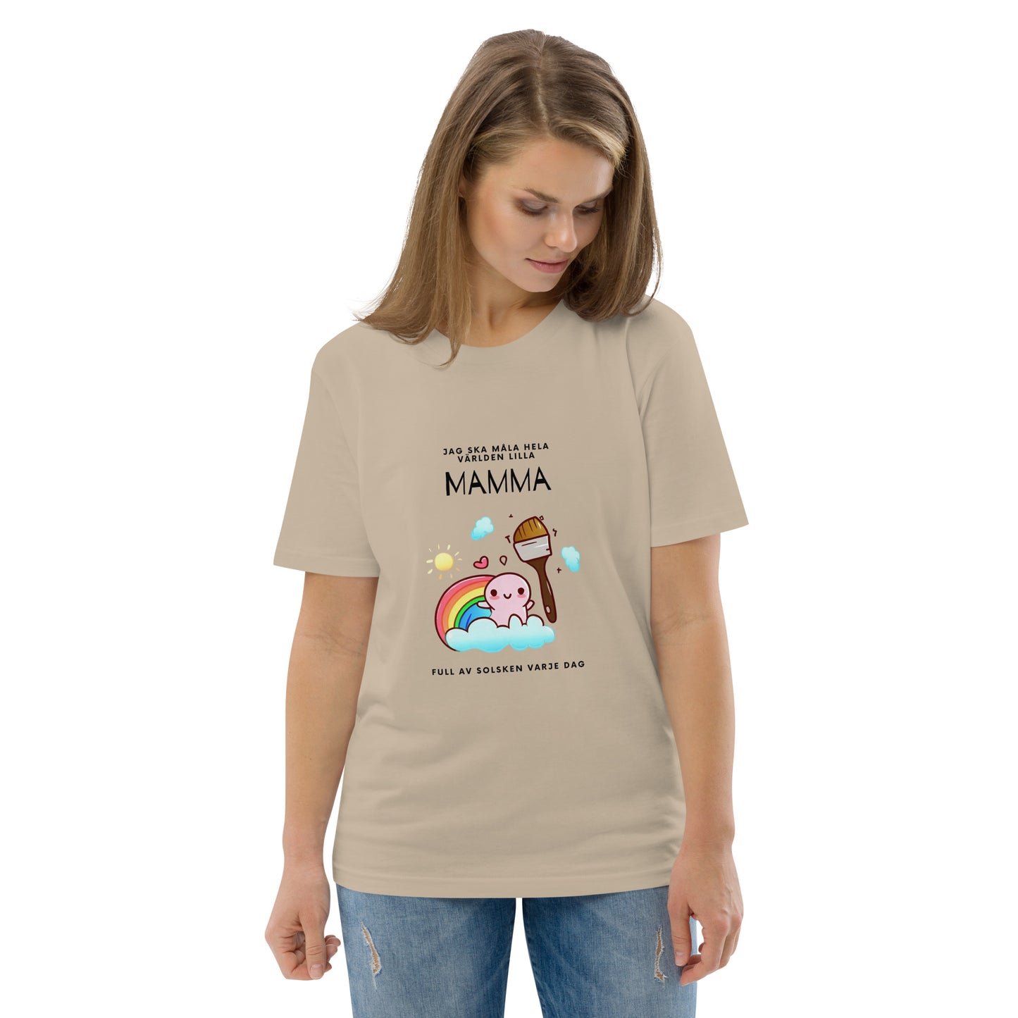 T-Shirt Dam Organic - Ja ska måla hela världen