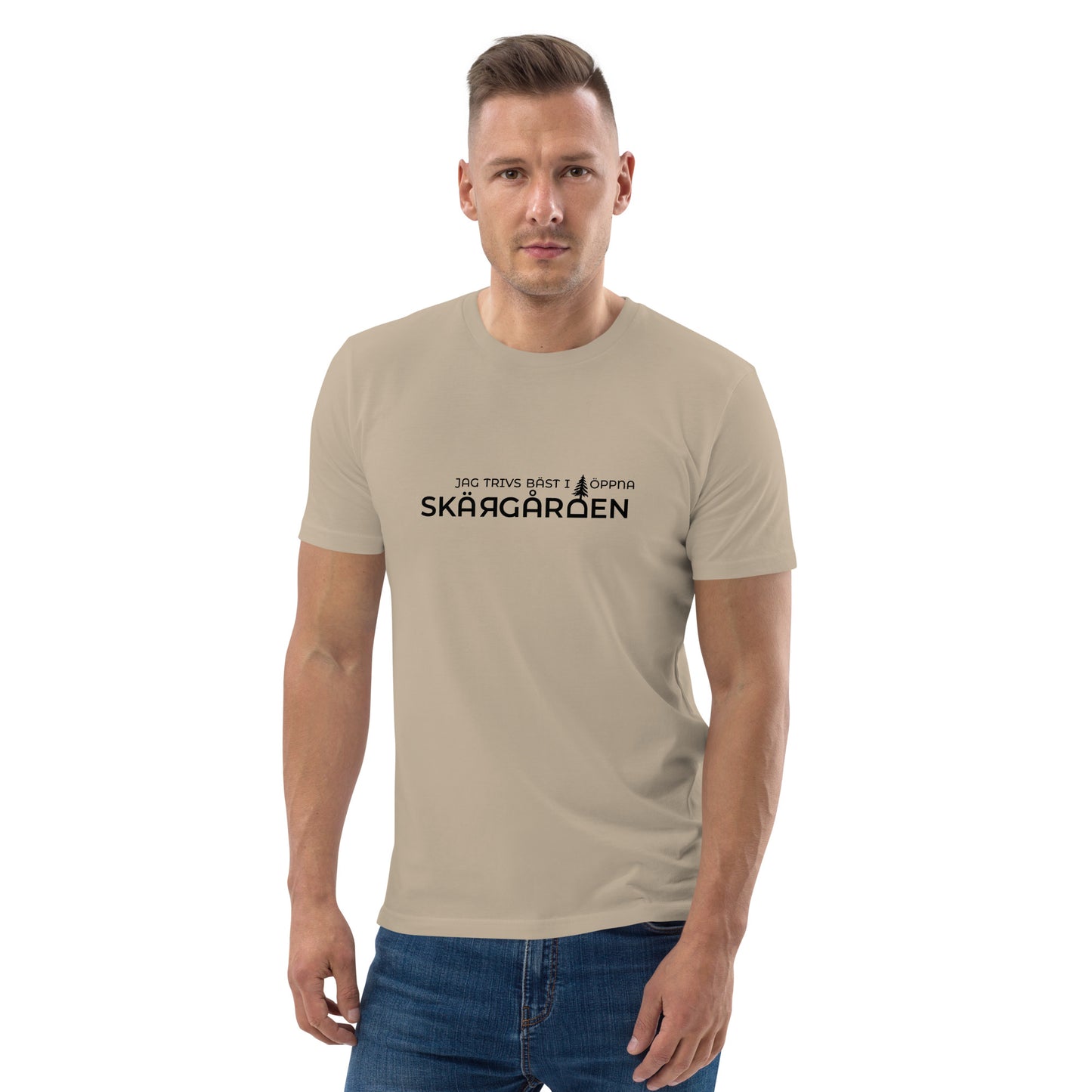 T-Shirt Herr Organic - Jag trivs bäst i öppna Skärgården
