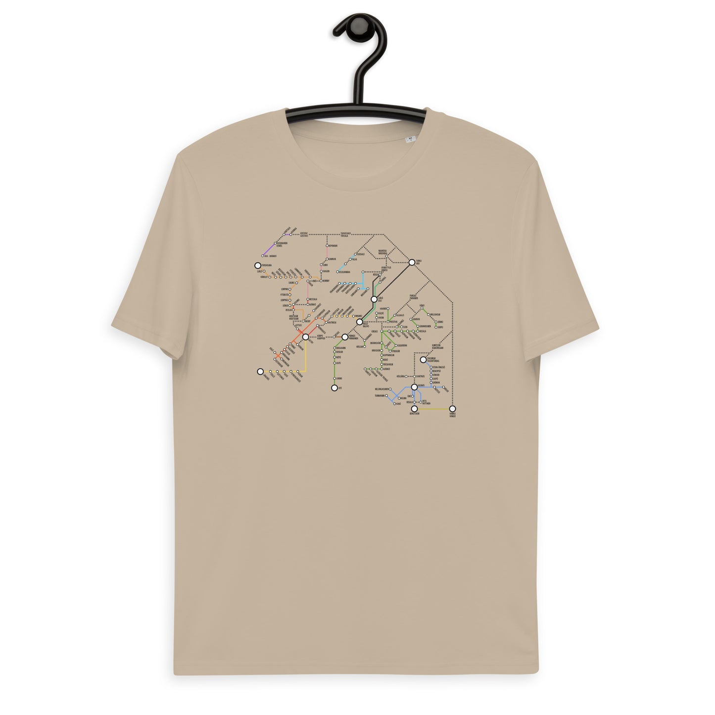 T-Shirt Dam Organic - Skärgårdens Metrokarta