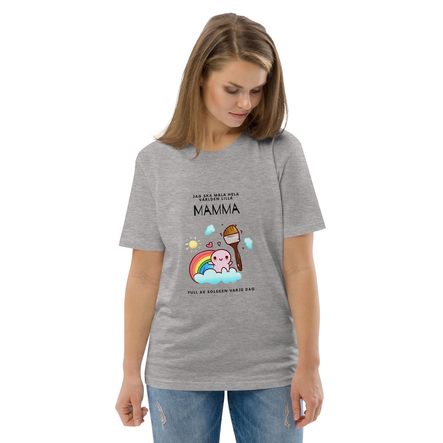 T-Shirt Dam Organic - Ja ska måla hela världen
