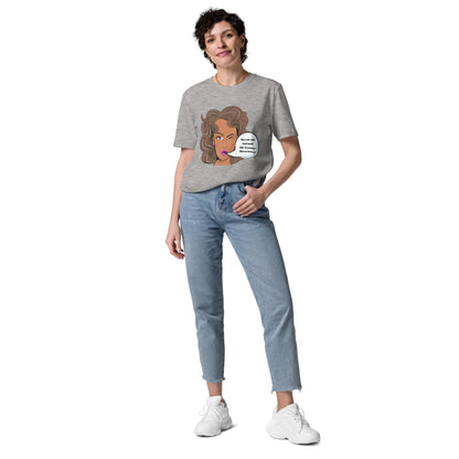 T-Shirt Dam Organic - Sitt ner o håll käft, här kommer mourschan!