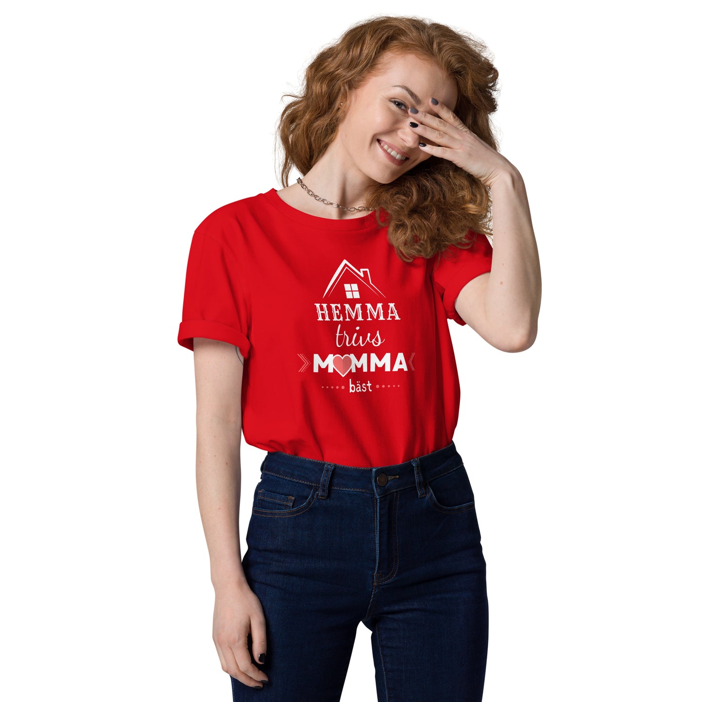 T-Shirt Dam Organic - Hemma trivs mamma bäst