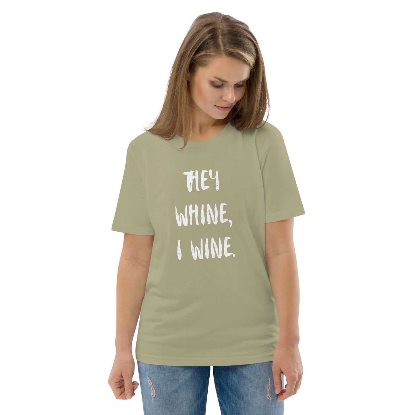 T-Paita Naisten Organic - They Whine, I Wine.