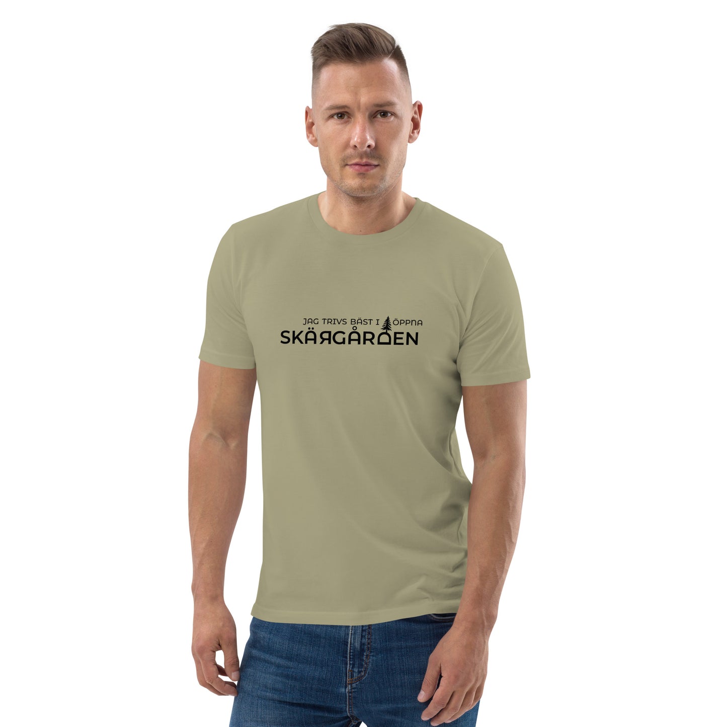 T-Shirt Herr Organic - Jag trivs bäst i öppna Skärgården