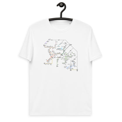 T-Paita Naisten Organic - Saariston Metrokartta