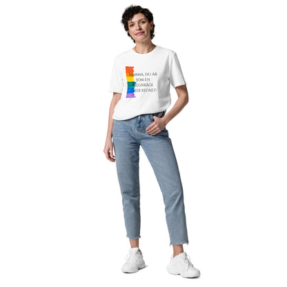 T-Shirt Dam Organic - Regnbåge